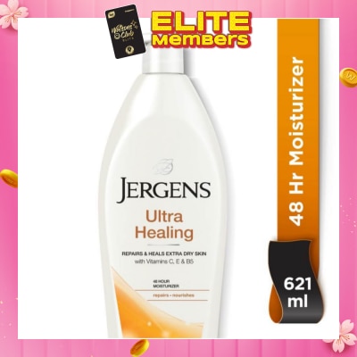 JERGENS Ultra Healing 48Hr Moisturiser (Repairs & Heals Extra Dry Skin) 621ml