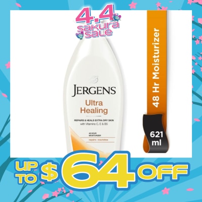 JERGENS - Ultra Healing 48Hr Moisturiser (Repairs & Heals Extra Dry Skin) 621ml