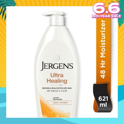 JERGENS Ultra Healing 48Hr Moisturiser (Repairs & Heals Extra Dry Skin) 621ml