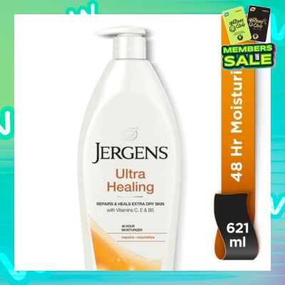 JERGENS Ultra Healing 48Hr Moisturiser (Repairs & Heals Extra Dry Skin) 621ml