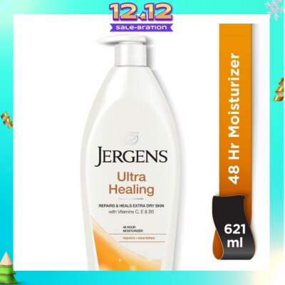JERGENS Ultra Healing 48Hr Moisturiser (Repairs & Heals Extra Dry Skin) 621ml