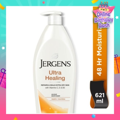 JERGENS Ultra Healing 48Hr Moisturiser (Repairs & Heals Extra Dry Skin) 621ml
