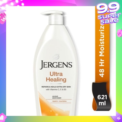 JERGENS Ultra Healing 48Hr Moisturiser (Repairs & Heals Extra Dry Skin) 621ml