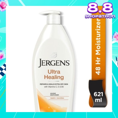 JERGENS Ultra Healing 48Hr Moisturiser (Repairs & Heals Extra Dry Skin) 621ml
