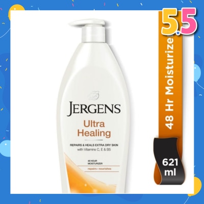 JERGENS Ultra Healing 48Hr Moisturiser (Repairs & Heals Extra Dry Skin) 621ml
