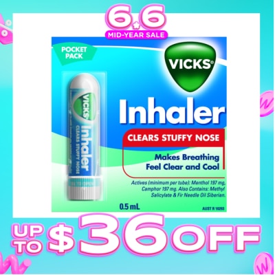 VICKS - Shield Inhaler 0.5 mL (Expiry: Apr`2027)