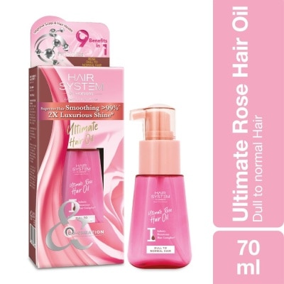 HAIR SYSTEM BY WATSONS Ultimate Rose Hair Oil 2X Luxurious Shine(Supreme Hair Smoothing by 99%) 70ml