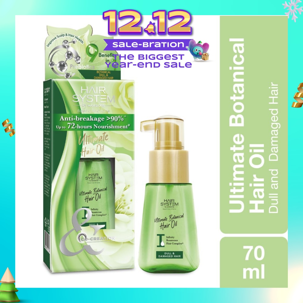 Ultimate Botanical Hair Oil Up to 72 Hours Nourishment (Anti-breakage >90%) 70ml