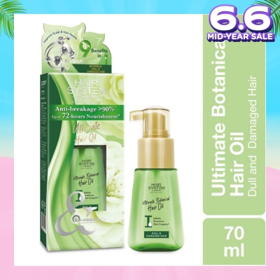 HAIR SYSTEM BY WATSONS Ultimate Botanical Hair Oil Up to 72 Hours Nourishment (Anti-breakage >90%) 70ml