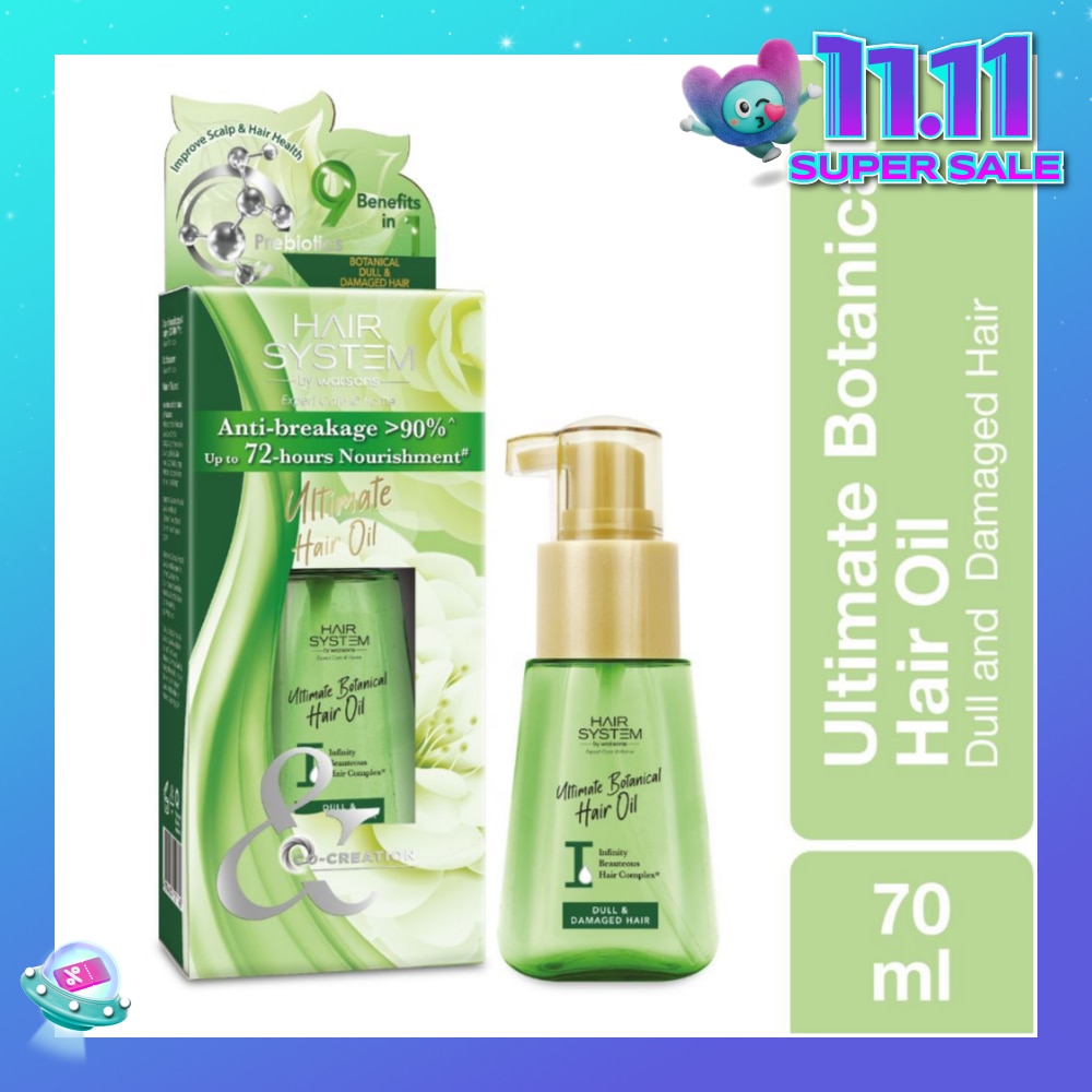 Ultimate Botanical Hair Oil Up to 72 Hours Nourishment (Anti-breakage >90%) 70ml
