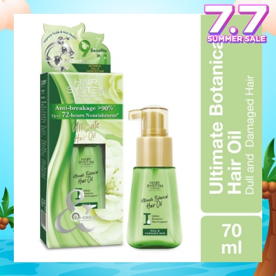 HAIR SYSTEM BY WATSONS Ultimate Botanical Hair Oil Up to 72 Hours Nourishment (Anti-breakage >90%) 70ml