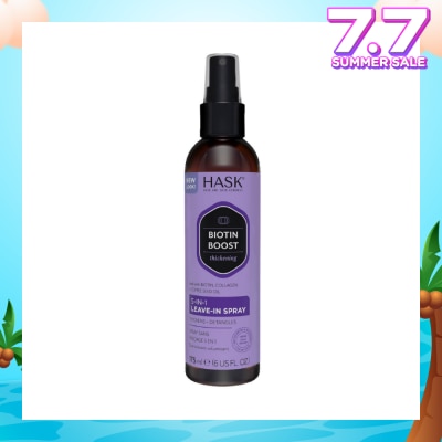 HASK Biotin Boost Thickening 5-In-1 Leave-In Spray (For Thickens + Detangles) 175ml