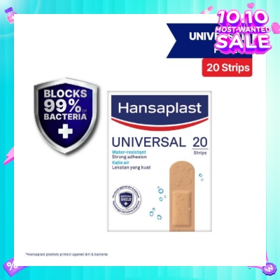 HANSAPLAST Universal Water Resistant Strips Plaster 20's
