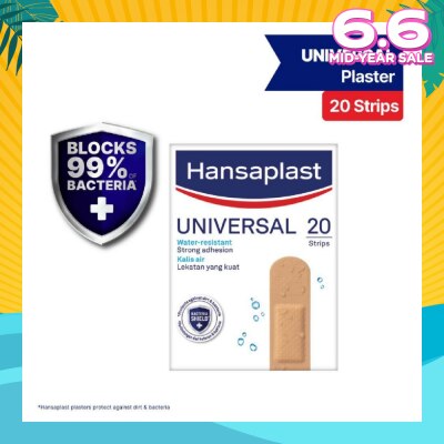 HANSAPLAST Universal Water Resistant Strips Plaster 20's