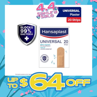 HANSAPLAST Universal Water Resistant Strips Plaster 20's