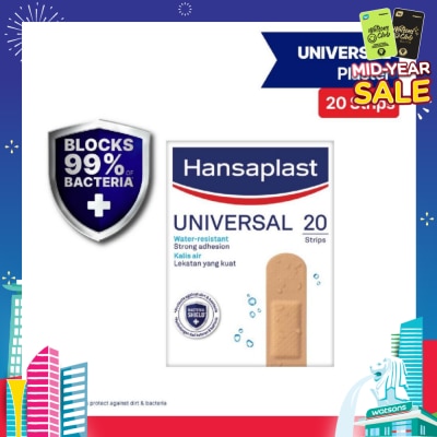 HANSAPLAST Universal Water Resistant Strips Plaster 20's
