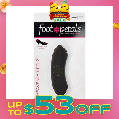 FOOT PETALS Heavenly Heelz Black