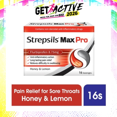 STREPSILS - Lozenges Soothing Relief for Sore Throat Max Pro 16s image