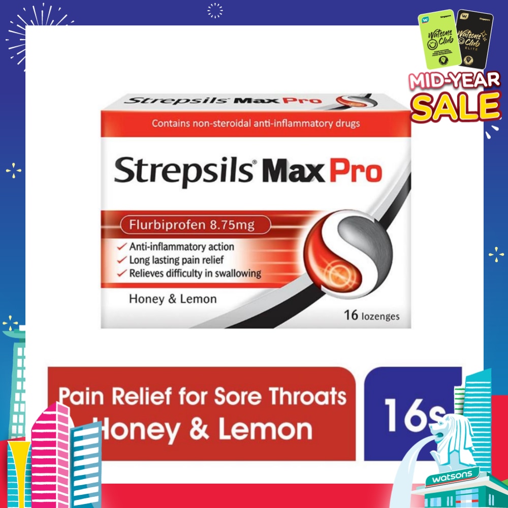 Lozenges Soothing Relief for Sore Throat Max Pro 16s