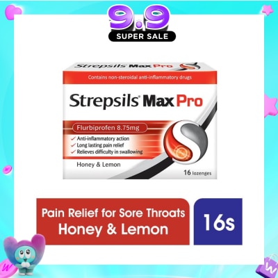 STREPSILS - Lozenges Soothing Relief for Sore Throat Max Pro 16s image