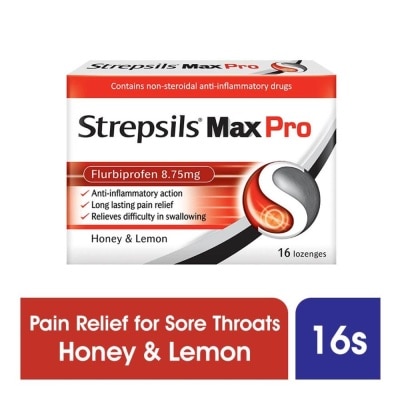 STREPSILS Lozenges Soothing Relief for Sore Throat Max Pro 16s