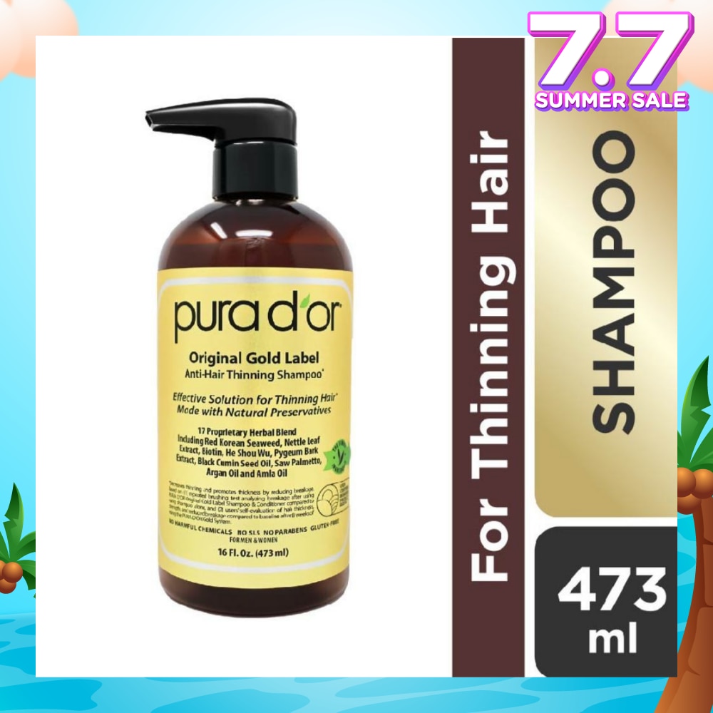 Original Gold Label Anti-Hair Thinning Shampoo (Made with Natural Preservatives) 473ml