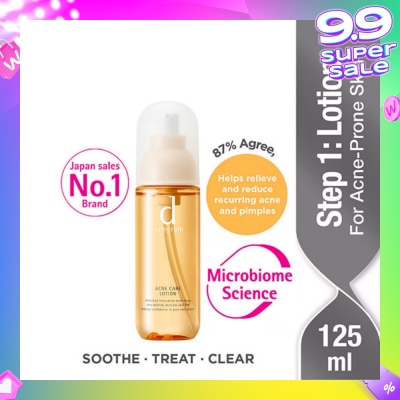 D PROGRAM Acne Care Lotion For Acne Prone Skin (Helps Relieve Reduce Recurring Acne & Pimples) 125ml