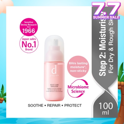 D PROGRAM Moist Care Emulsion Moisturiser For Dry & Rough Skin (Helps Reduce Recurring Skin Dryness & Roughness) 100ml