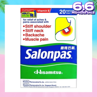 SALONPAS® Pain Relieving Patch 20s