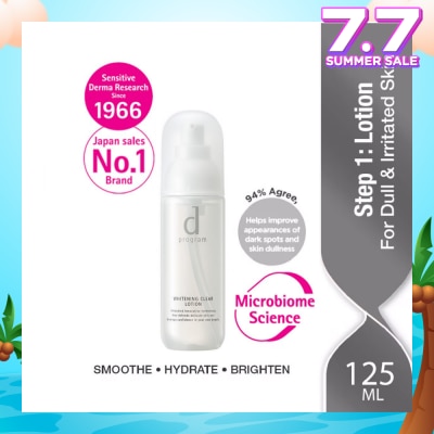D PROGRAM Brightening Clear Lotion For Dull & Irritated Skin (Helps Improve Skin Dullness) 125ml