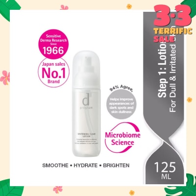 D PROGRAM Brightening Clear Lotion For Dull & Irritated Skin (Helps Improve Skin Dullness) 125ml