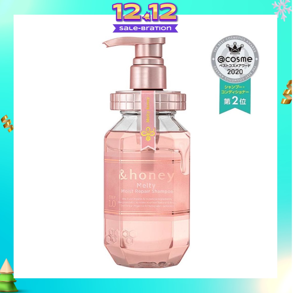 Melty Moist Repair Shampoo Step 1 (Moisturizes Hair & Prevents Hair Fizziness) 440ml