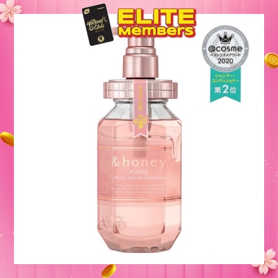 &HONEY Melty Moist Repair Shampoo Step 1 (Moisturizes Hair & Prevents Hair Fizziness) 440ml