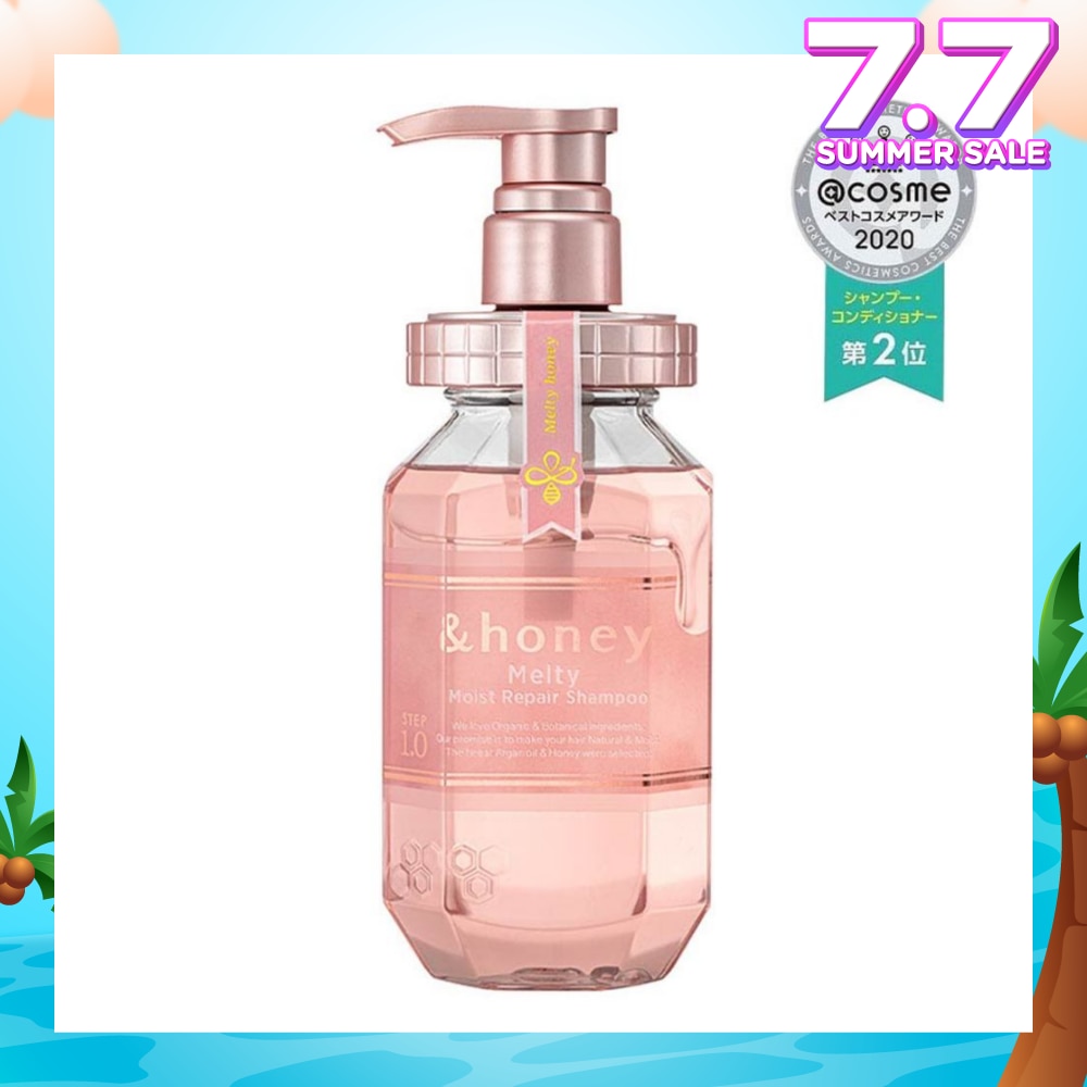 Melty Moist Repair Shampoo Step 1 (Moisturizes Hair & Prevents Hair Fizziness) 440ml