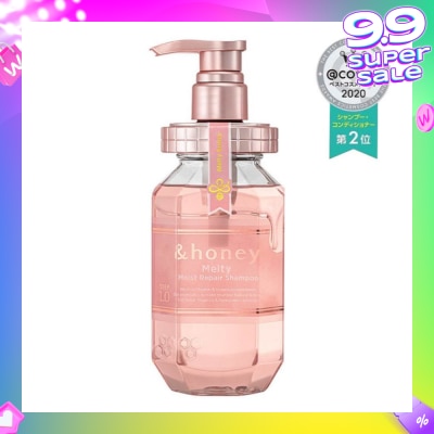 &HONEY Melty Moist Repair Shampoo Step 1 (Moisturizes Hair & Prevents Hair Fizziness) 440ml