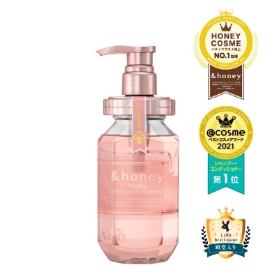 &HONEY Melty Moist Repair Shampoo Step 1 (Moisturizes Hair & Prevents Hair Fizziness) 440ml image