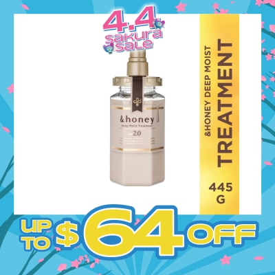 &HONEY - Deep Moist Treatment Organic & Botanical (Repair Damaged Hair + Smooth Out Rough Hair + Moisturises & Nourish) 445g