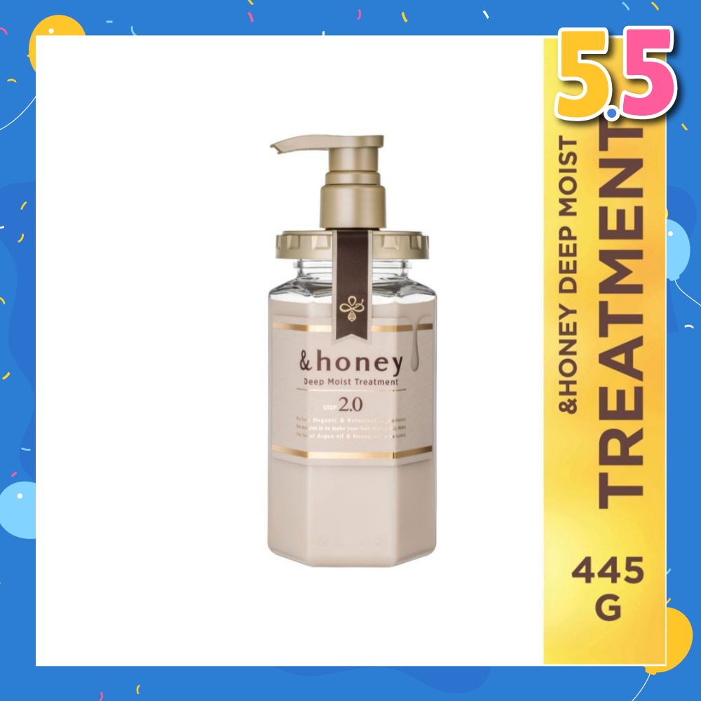 Deep Moist Treatment Organic & Botanical (Repair Damaged Hair + Smooth Out Rough Hair + Moisturises & Nourish) 445g