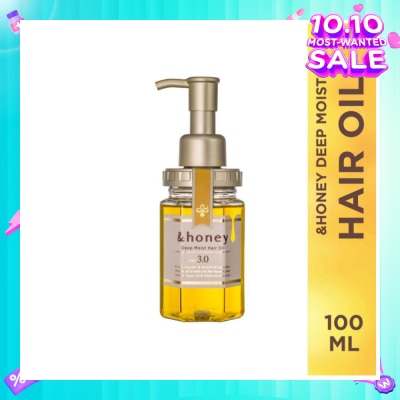 &HONEY Deep Moist Hair Oil Organic & Botanical (Repair Damaged Hair + Smooth Out Rough Hair + Moisturises & Nourish) 100ml