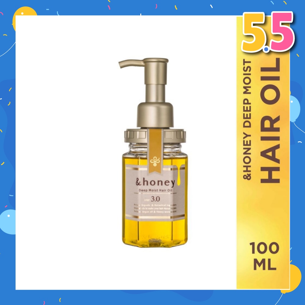 Deep Moist Hair Oil Organic & Botanical (Repair Damaged Hair + Smooth Out Rough Hair + Moisturises & Nourish) 100ml