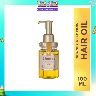 &HONEY Deep Moist Hair Oil Organic & Botanical (Repair Damaged Hair + Smooth Out Rough Hair + Moisturises & Nourish) 100ml