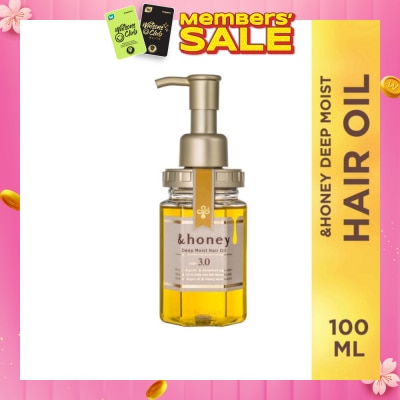 &HONEY Deep Moist Hair Oil Organic & Botanical (Repair Damaged Hair + Smooth Out Rough Hair + Moisturises & Nourish) 100ml