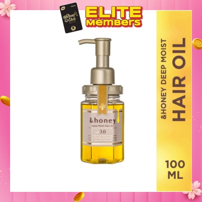 &HONEY Deep Moist Hair Oil Organic & Botanical (Repair Damaged Hair + Smooth Out Rough Hair + Moisturises & Nourish) 100ml