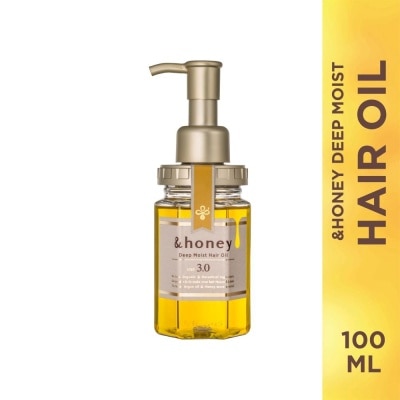 &HONEY Deep Moist Hair Oil Organic & Botanical (Repair Damaged Hair + Smooth Out Rough Hair + Moisturises & Nourish) 100ml