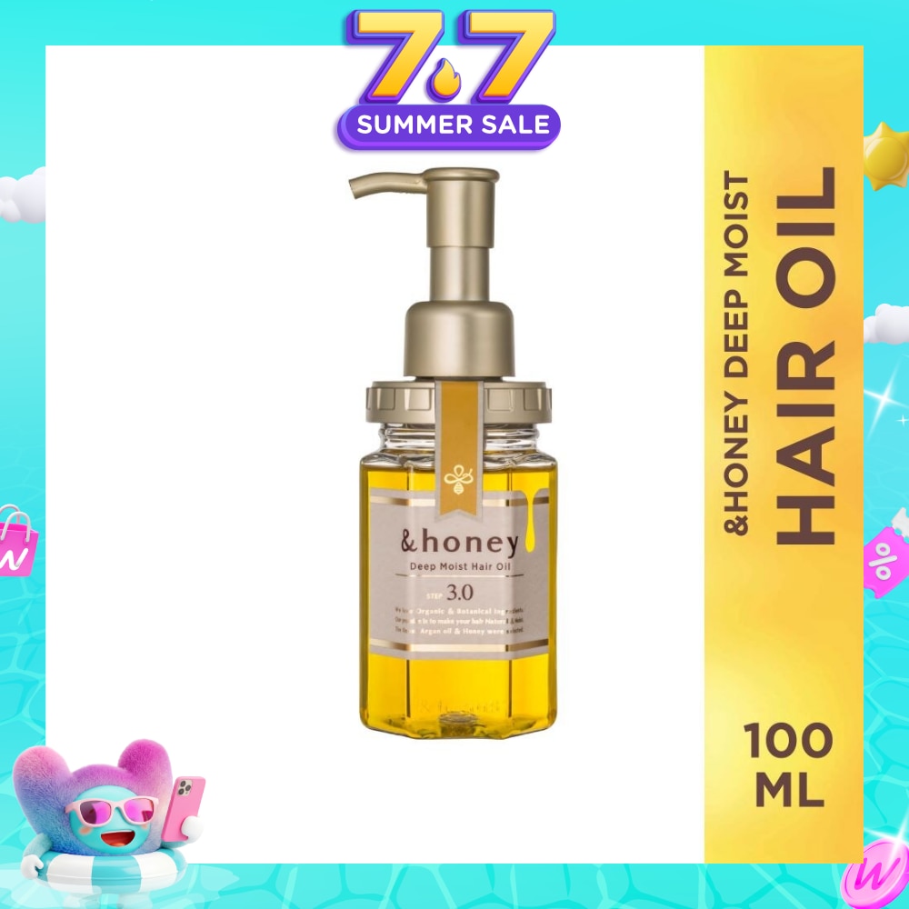 Deep Moist Hair Oil Organic & Botanical (Repair Damaged Hair + Smooth Out Rough Hair + Moisturises & Nourish) 100ml