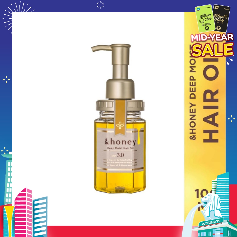 Deep Moist Hair Oil Organic & Botanical (Repair Damaged Hair + Smooth Out Rough Hair + Moisturises & Nourish) 100ml