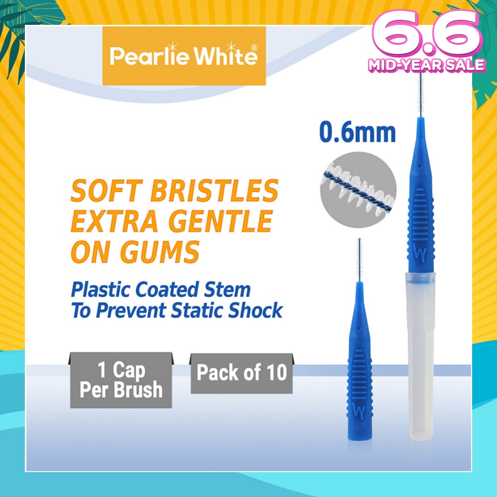 Compact Interdental Brush Extra Soft Bristles XXXS 0.6mm 10s