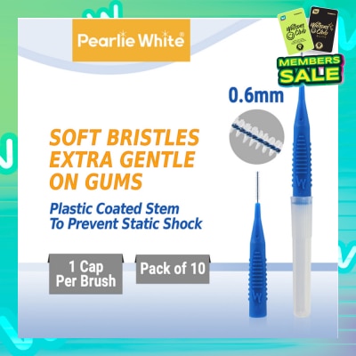 PEARLIE WHITE® Compact Interdental Brush Extra Soft Bristles XXXS 0.6mm 10s