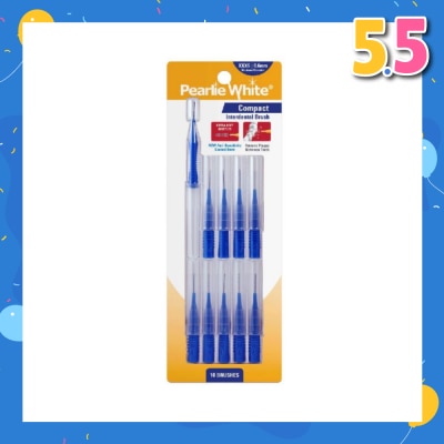 PEARLIE WHITE® Compact Interdental Brush Extra Soft Bristles XXXS 0.6mm 10s