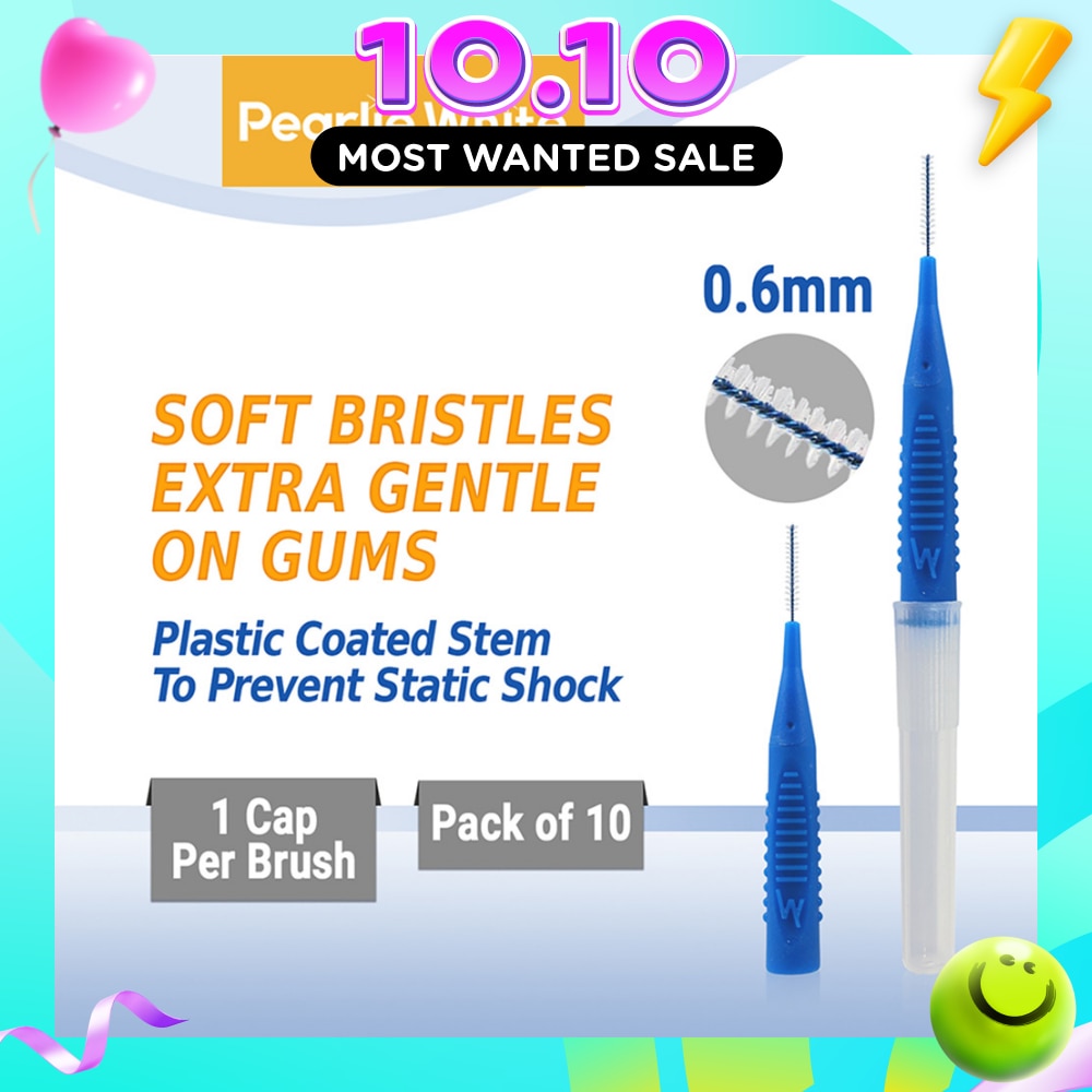 Compact Interdental Brush Extra Soft Bristles XXXS 0.6mm 10s image